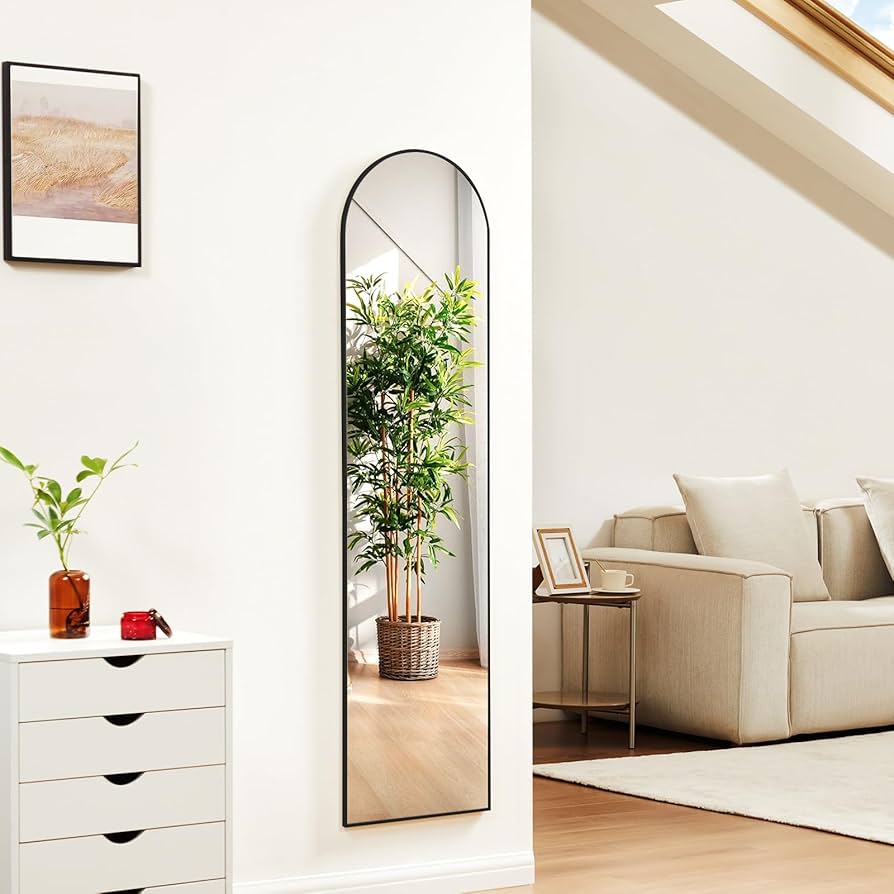 鏡 AR MIRROR Amazon.com: NEWBULIG Arched Full Body Mirror Floor Mirror